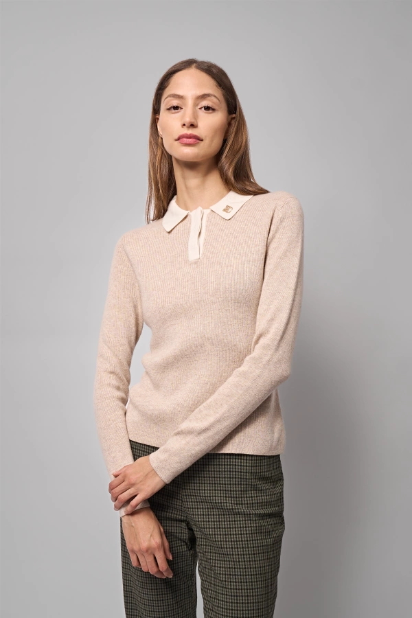 wholesale Selena Cashmere blend Knit top john meyer
