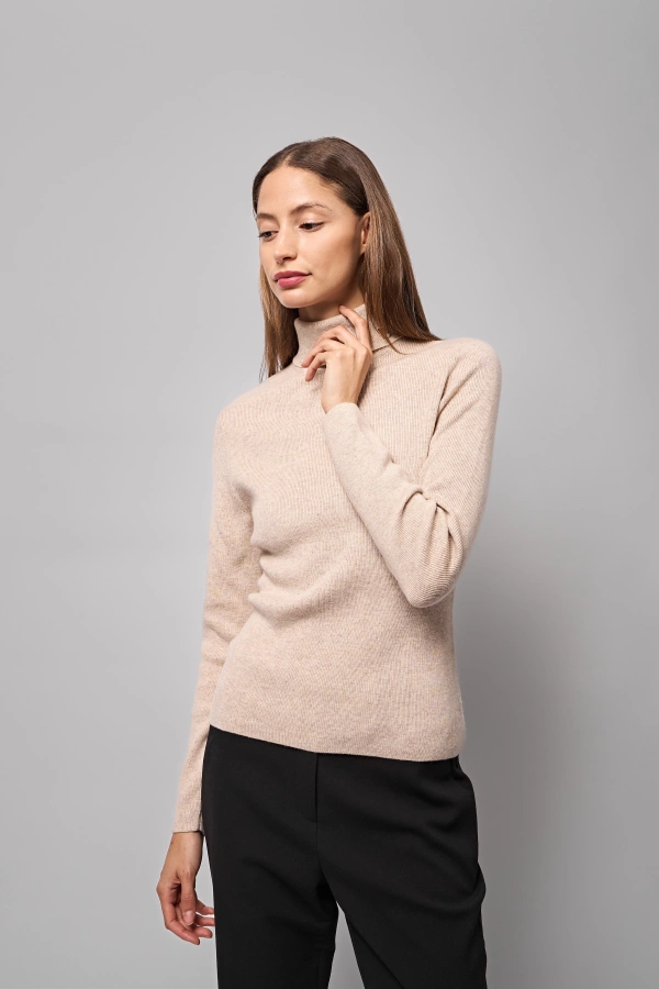 wholesale Iris Cashmere blend Turtle Neck Sweater john meyer
