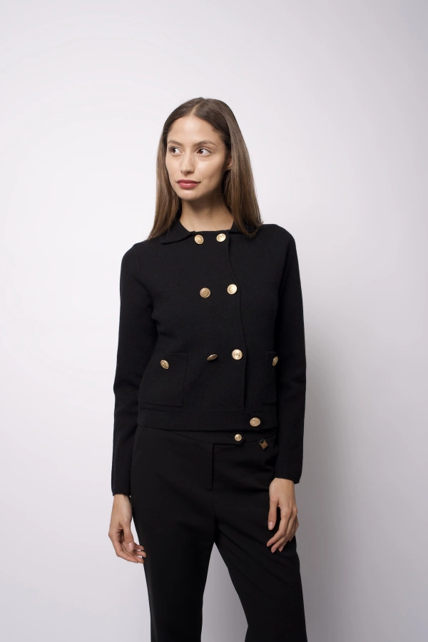 wholesale Carme Double Breasted Knit Cardigan john meyer